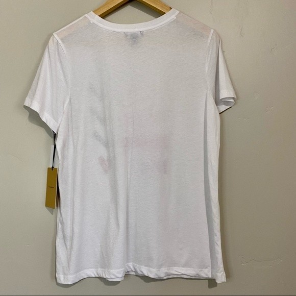 Halogen Women’s Bath Wine Book Me Graphic Short Sleeve Tee White Size Large NWT - Picture 6 of 7